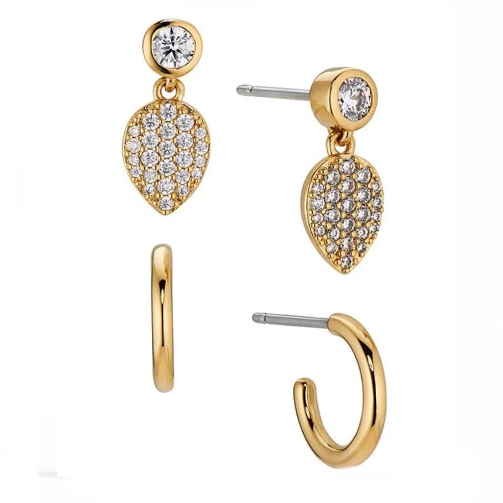 🆕 Nadri Coco Gold Earring Set